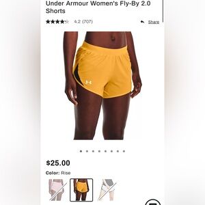 Under Armour: Women’s XL Fly By 2.0 Short